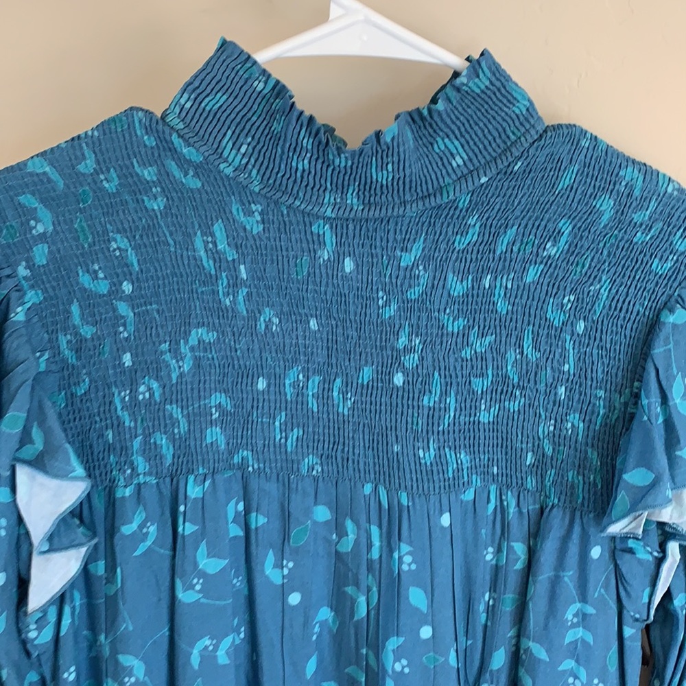 NWT Bl^nk London Anthropologie  Blue Maxi Dress - Picture 5 of 11